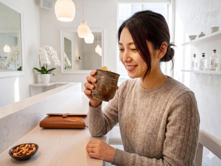 焼酎を愉しむ様子